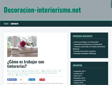 Tablet Screenshot of decoracion-interiorismo.net